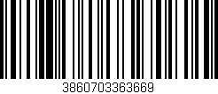 Código de barras (EAN, GTIN, SKU, ISBN): '3860703363669'
