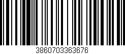 Código de barras (EAN, GTIN, SKU, ISBN): '3860703363676'