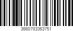 Código de barras (EAN, GTIN, SKU, ISBN): '3860703363751'