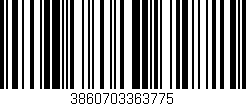 Código de barras (EAN, GTIN, SKU, ISBN): '3860703363775'
