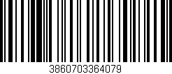 Código de barras (EAN, GTIN, SKU, ISBN): '3860703364079'