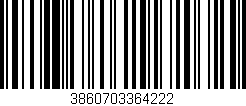 Código de barras (EAN, GTIN, SKU, ISBN): '3860703364222'