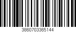 Código de barras (EAN, GTIN, SKU, ISBN): '3860703365144'