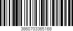 Código de barras (EAN, GTIN, SKU, ISBN): '3860703365168'