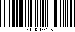 Código de barras (EAN, GTIN, SKU, ISBN): '3860703365175'