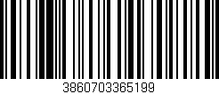 Código de barras (EAN, GTIN, SKU, ISBN): '3860703365199'