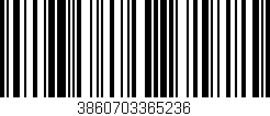 Código de barras (EAN, GTIN, SKU, ISBN): '3860703365236'