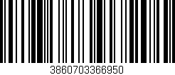 Código de barras (EAN, GTIN, SKU, ISBN): '3860703366950'