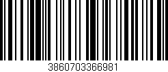 Código de barras (EAN, GTIN, SKU, ISBN): '3860703366981'