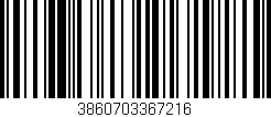 Código de barras (EAN, GTIN, SKU, ISBN): '3860703367216'