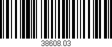 Código de barras (EAN, GTIN, SKU, ISBN): '38608.03'