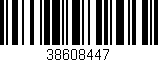 Código de barras (EAN, GTIN, SKU, ISBN): '38608447'