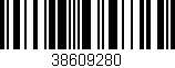 Código de barras (EAN, GTIN, SKU, ISBN): '38609280'