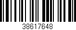 Código de barras (EAN, GTIN, SKU, ISBN): '38617648'