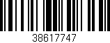 Código de barras (EAN, GTIN, SKU, ISBN): '38617747'