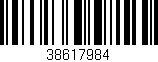 Código de barras (EAN, GTIN, SKU, ISBN): '38617984'