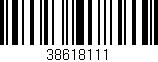 Código de barras (EAN, GTIN, SKU, ISBN): '38618111'