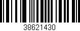 Código de barras (EAN, GTIN, SKU, ISBN): '38621430'