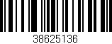 Código de barras (EAN, GTIN, SKU, ISBN): '38625136'