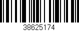 Código de barras (EAN, GTIN, SKU, ISBN): '38625174'