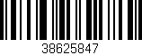 Código de barras (EAN, GTIN, SKU, ISBN): '38625847'