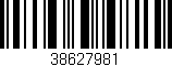 Código de barras (EAN, GTIN, SKU, ISBN): '38627981'