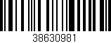 Código de barras (EAN, GTIN, SKU, ISBN): '38630981'