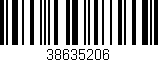 Código de barras (EAN, GTIN, SKU, ISBN): '38635206'