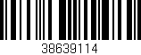 Código de barras (EAN, GTIN, SKU, ISBN): '38639114'