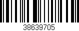 Código de barras (EAN, GTIN, SKU, ISBN): '38639705'