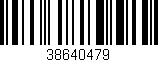 Código de barras (EAN, GTIN, SKU, ISBN): '38640479'