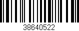 Código de barras (EAN, GTIN, SKU, ISBN): '38640522'