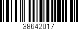 Código de barras (EAN, GTIN, SKU, ISBN): '38642017'