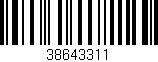 Código de barras (EAN, GTIN, SKU, ISBN): '38643311'