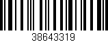 Código de barras (EAN, GTIN, SKU, ISBN): '38643319'