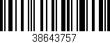 Código de barras (EAN, GTIN, SKU, ISBN): '38643757'