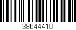 Código de barras (EAN, GTIN, SKU, ISBN): '38644410'
