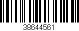 Código de barras (EAN, GTIN, SKU, ISBN): '38644561'