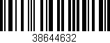 Código de barras (EAN, GTIN, SKU, ISBN): '38644632'