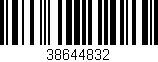 Código de barras (EAN, GTIN, SKU, ISBN): '38644832'