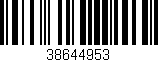 Código de barras (EAN, GTIN, SKU, ISBN): '38644953'