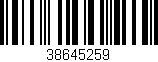 Código de barras (EAN, GTIN, SKU, ISBN): '38645259'