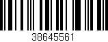 Código de barras (EAN, GTIN, SKU, ISBN): '38645561'