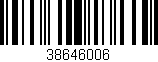 Código de barras (EAN, GTIN, SKU, ISBN): '38646006'