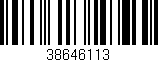 Código de barras (EAN, GTIN, SKU, ISBN): '38646113'