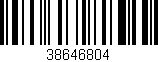 Código de barras (EAN, GTIN, SKU, ISBN): '38646804'