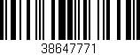 Código de barras (EAN, GTIN, SKU, ISBN): '38647771'