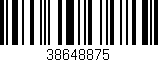 Código de barras (EAN, GTIN, SKU, ISBN): '38648875'