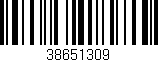 Código de barras (EAN, GTIN, SKU, ISBN): '38651309'
