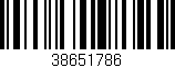 Código de barras (EAN, GTIN, SKU, ISBN): '38651786'